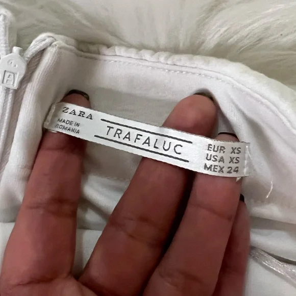 Zara trafaluc white strapless romper size XS - Picture 5 of 6